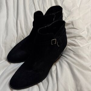 Giani Bernini Men's Black Suede Buckle Boots